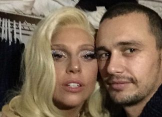 James Franco diverte-se com Lady Gaga em festa de Natal