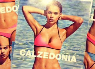 Sara Sampaio muito sensual no novo catálogo da Calzedonia