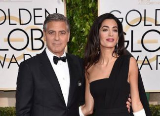 George Clooney e Amal foram o centro das atenções dos Golden Globe Awards