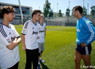 Ronaldo conhece One Direction