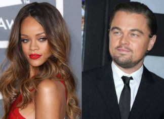 DiCaprio e Rihanna trocam beijos e carícias na mansão da Playboy