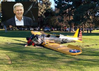 Internauta diz ter gravado queda de avião de Harrison Ford