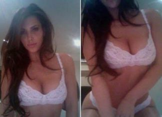 Kim Kardashian divulga fotos em lingerie