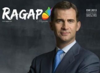 Rei de Espanha na capa de uma revista gay